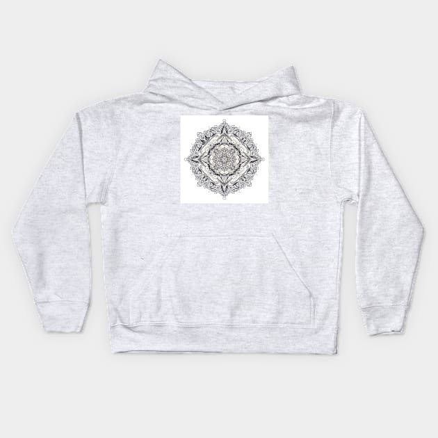 Mandala 02 (Light Edition) Kids Hoodie by PHAZED